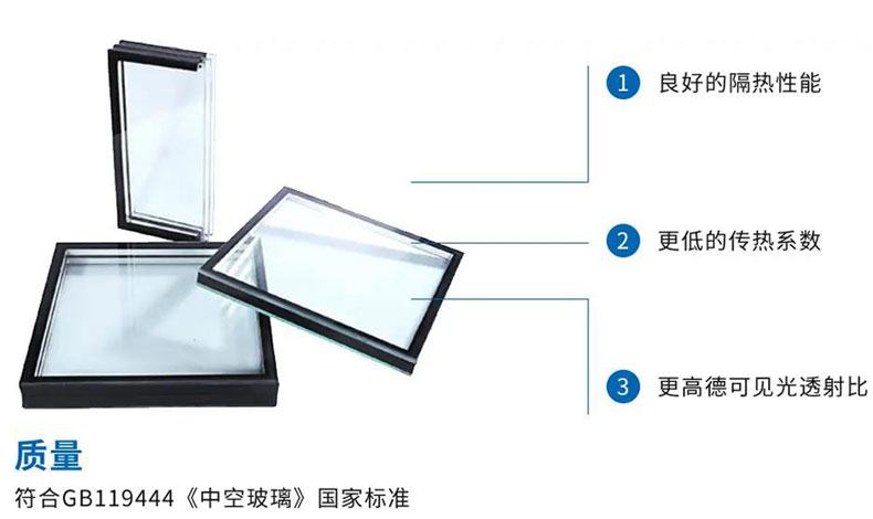 钢化夹胶中空玻璃结构图